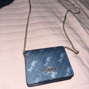 Coach Mini wallet on a chain